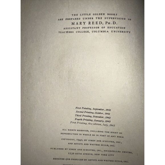 Prayers For Children A Little Golden Book Hardcover 1942 Rachel Taft Dixon - Picture 6 of 9